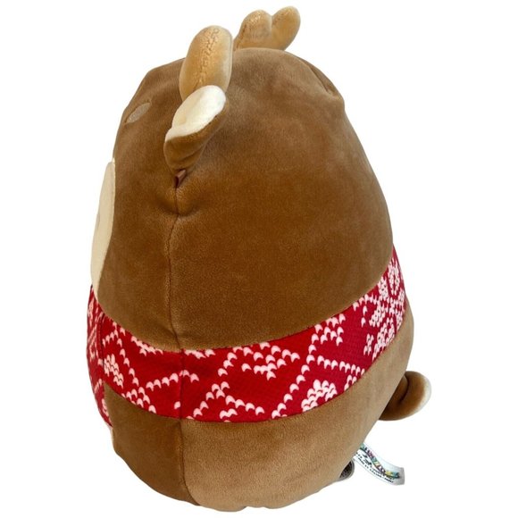 Squishmallow Dawn The Fawn Deer Plush Red Scarf 8 Inch Reindeer Stuffed Animal - Picture 5 of 10
